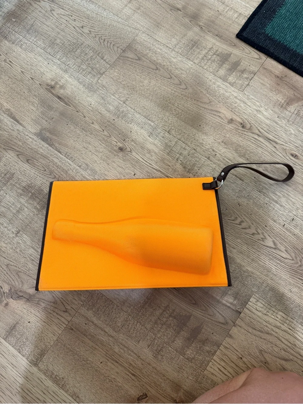 Veuve Clicquot Orange Wristlet Travel Pouch